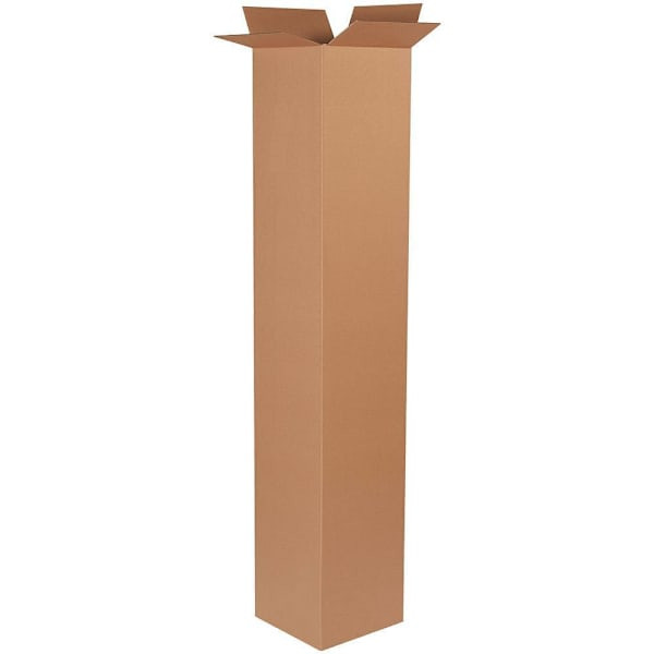 Box Partners 12 X 12 X 72" Tall Corrugated Boxes Pkg Of 10