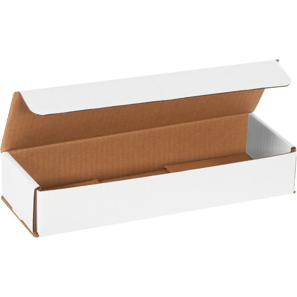 Box Partners 12 X 4 X 2" White Corrugated Mailers Pkg Of 50