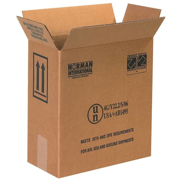 Box Partners 12 X 6 X 12 3/4" 2 1 Gallon Plastic Jug Haz Mat Boxes Pkg Of 20