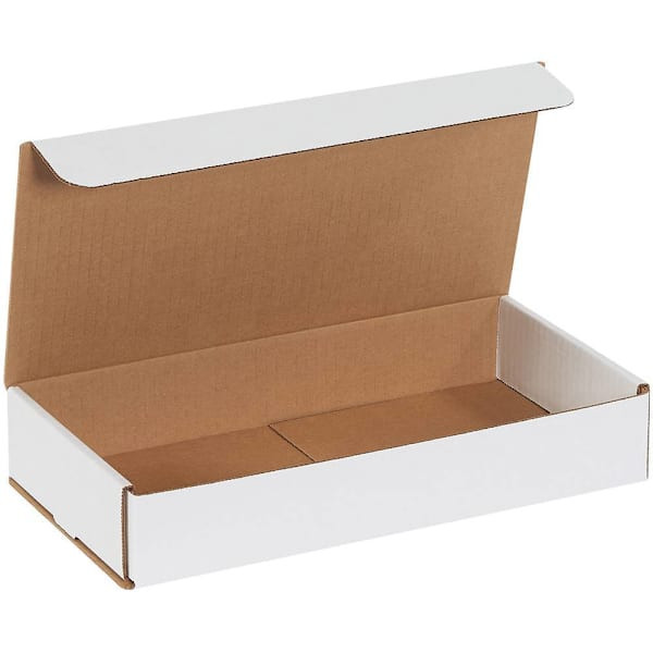 Box Partners 12 X 6 X 2" White Corrugated Mailers Pkg Of 50