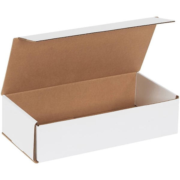 Box Partners 12 X 6 X 3" White Corrugated Mailers Package Of 50