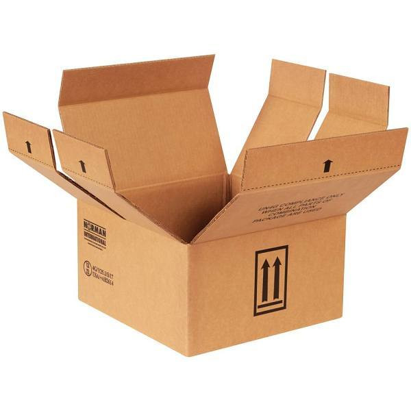 Box Partners 14 1/4 X 14 1/4 X 7 5/8" 4 - 1 Gallon Haz Mat Boxes Package Of 10