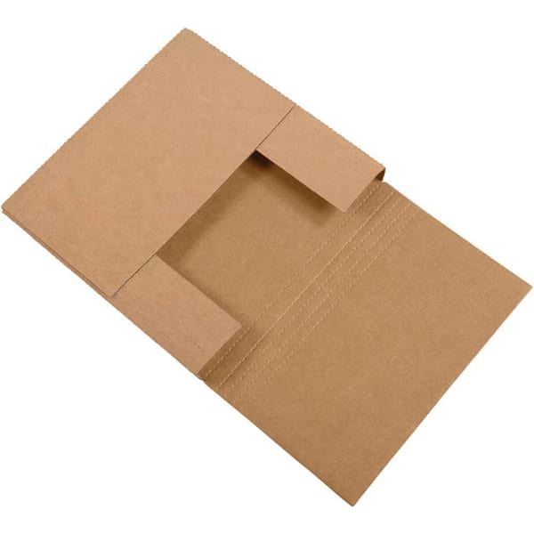 Box Partners 14 X 14 X 4" Kraft Easy-Fold Mailers Pkg Of 50