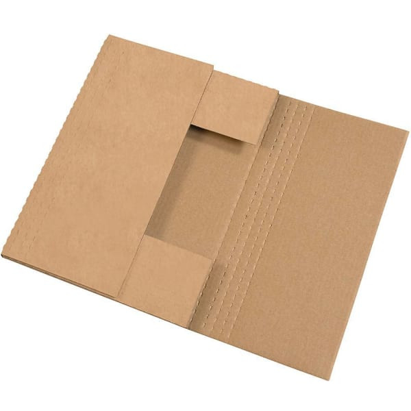Box Partners 15 X 11 1/8 X 2" Kraft Easy-Fold Mailers Pkg Of 50