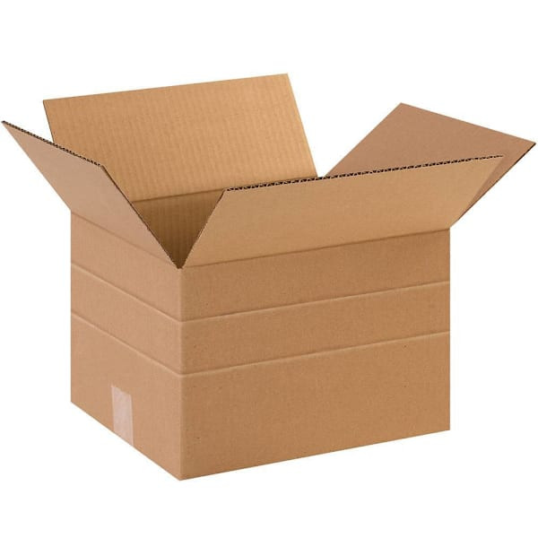 Box Partners 15x12x10" Multi-Depth Corrugated Boxes Package Of 25