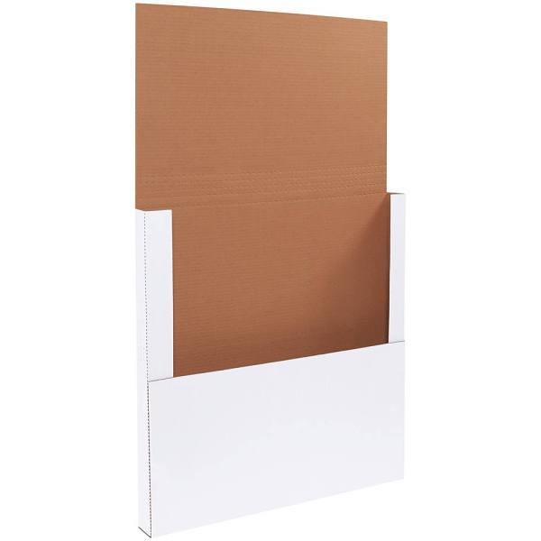 Box Partners 18 X 18 X 2" White Easy-Fold Mailers Package Of 50