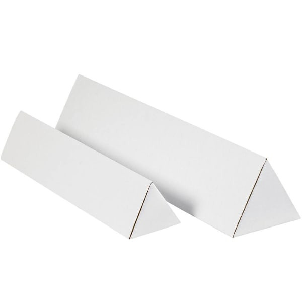 Box Partners 3 X 18 1/4" White Triangle Mailing Tubes Pkg Of 50