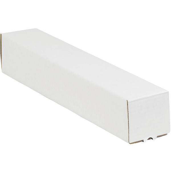 Box Partners 3 X 3 X 18" White Square Mailing Tubes Package Of 25