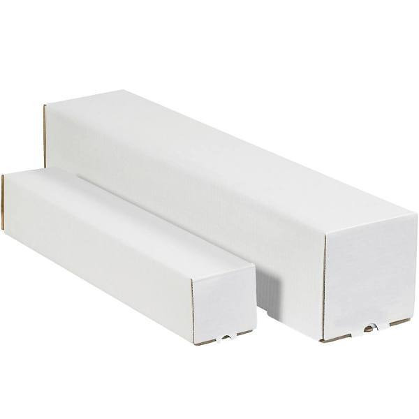 Box Partners 3 X 3 X 43" White Square Mailing Tubes Package Of 25