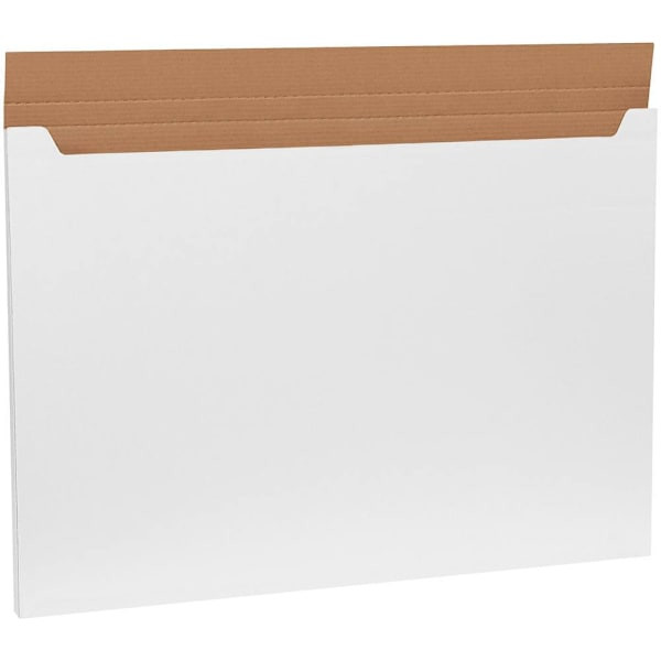 Box Partners 38 X 26 X 1" White Jumbo Fold-Over Mailer Pkg Of 20