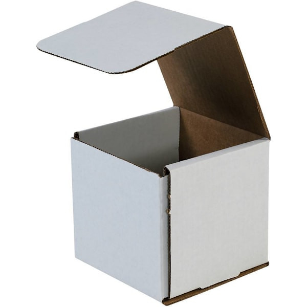 Box Partners 5 X 5 X 5" White Corrugated Mailers Pkg Of 50