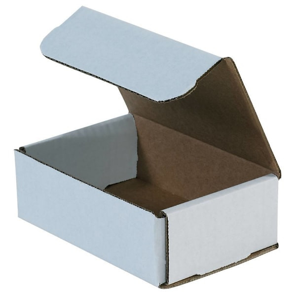 Box Partners 6 X 4 X 2" White Corrugated Mailers Pkg Of 50