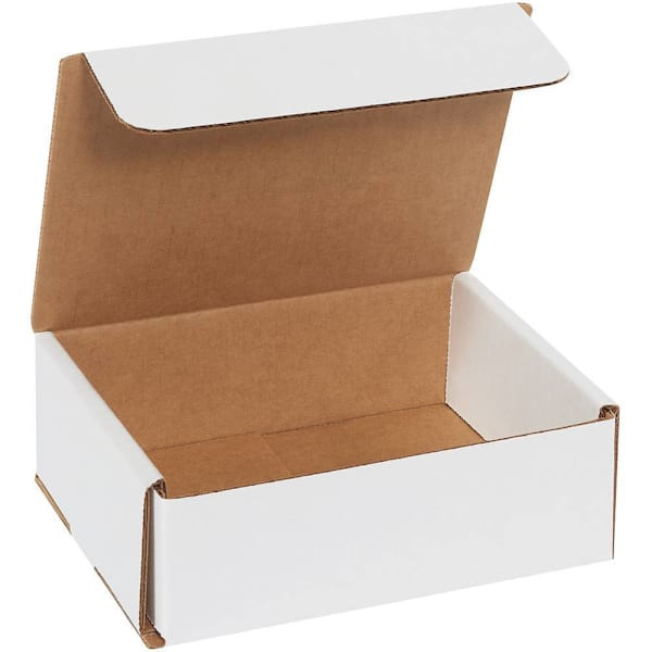 Box Partners 6 X 5 X 2" White Corrugated Mailers Package Of 50
