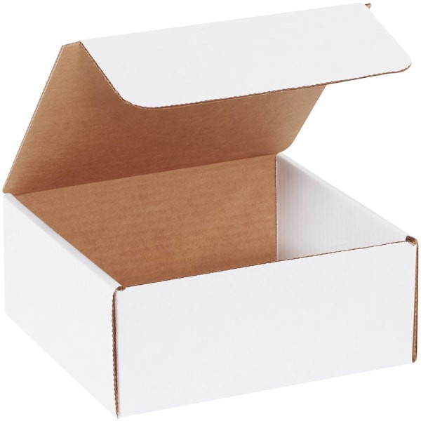 Box Partners 7 1/2 X 7 X 3 1/4" White Literature Mailers Pkg Of 50