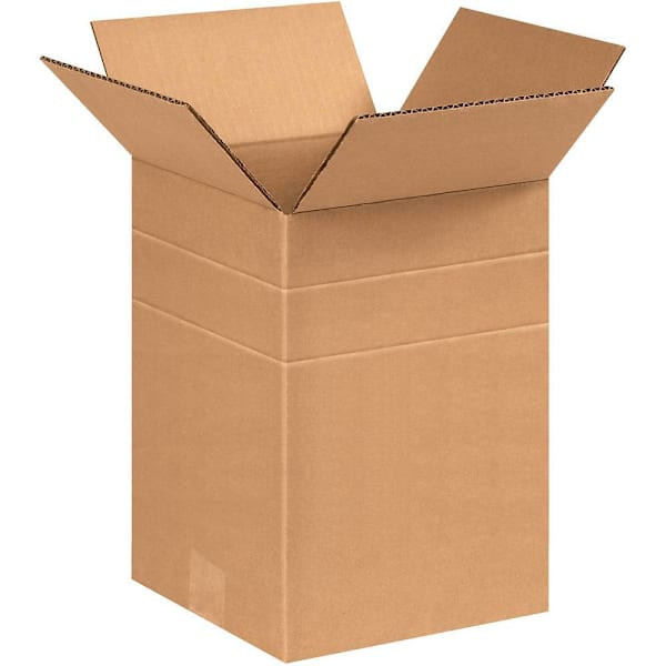 Box Partners 8 1/2 X 8 1/2 X 12" Multi-Depth Corrugated Boxes Pkg Of 25