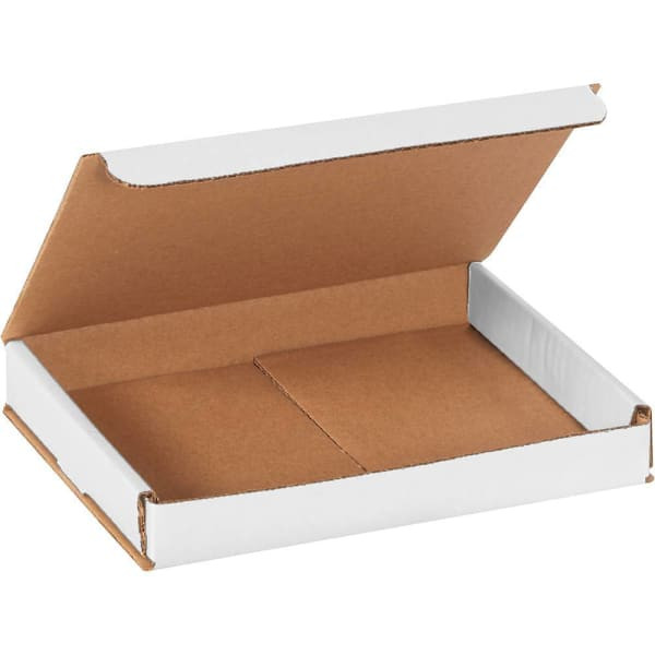 Box Partners 8 X 6 X 1" White Corrugated Mailers Pkg Of 50