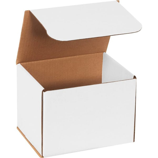 Box Partners 8 X 6 X 6" White Corrugated Mailers Pkg Of 50
