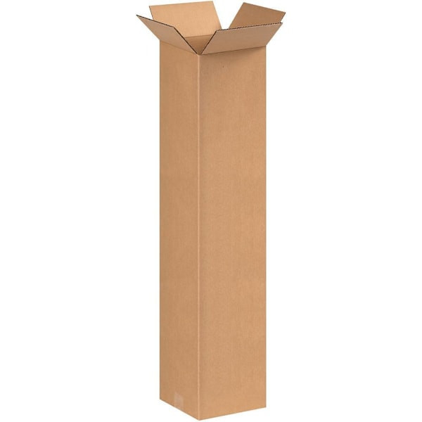 Box Partners 8 X 8 X 38" Tall Corrugated Boxes Pkg Of 25