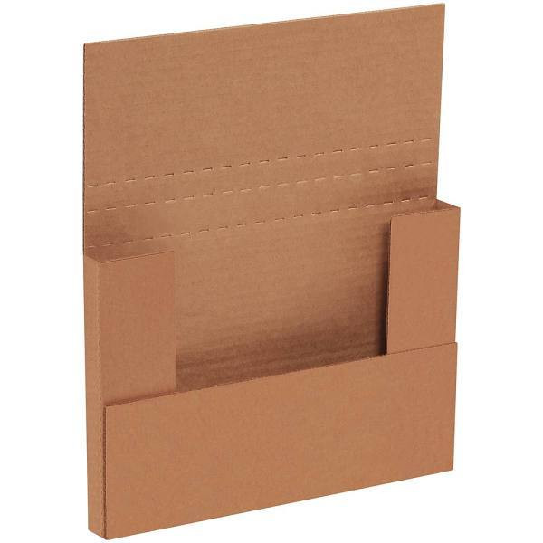 Box Partners 9 5/8 X 6 5/8 X 3 1/2" Kraft Easy-Fold Mailers Package Of 50