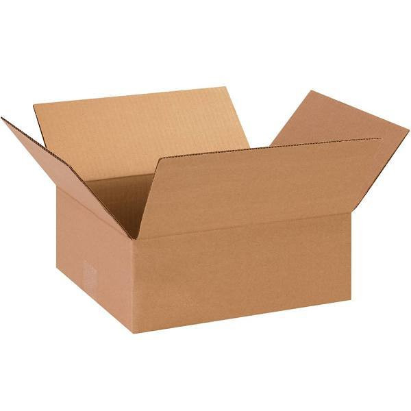 Box Partners Flat Corrugated Boxes 13"X11"X5" Kraft Package Of 25