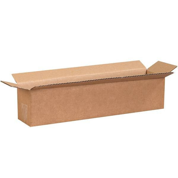 Box Partners Long Corrugated Boxes 18"X4"X4" Kraft Package Of 25