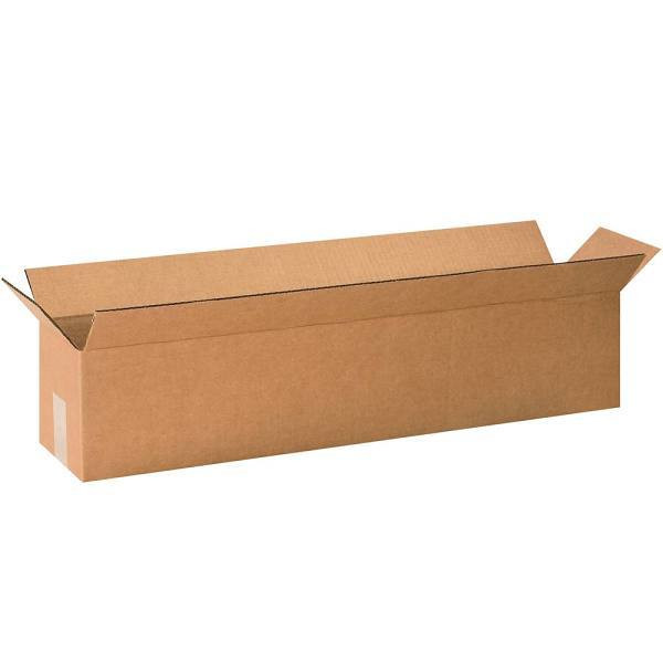 Box Partners Long Corrugated Boxes 30"X6"X6" Kraft Package Of 25
