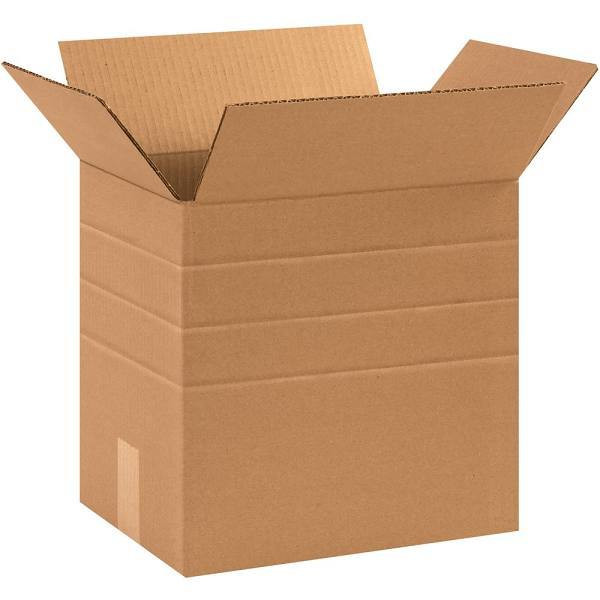 Box Partners Multi-Depth Corrugated Boxes 12 1/4"X9 1/4"X12" Kraft Package Of 25