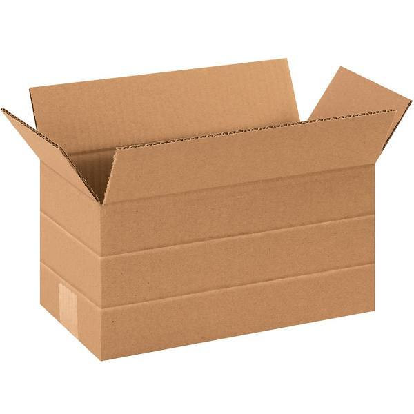 Box Partners Multi-Depth Corrugated Boxes 12"X6"X6" Kraft Package Of 25