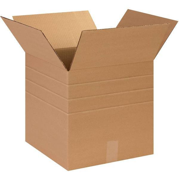 Box Partners Multi-Depth Corrugated Boxes 14"X14"X14" Kraft Package Of 25