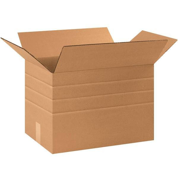 Box Partners Multi-Depth Corrugated Boxes 17 1/4"X11 1/4x12" Kraft Package Of 25
