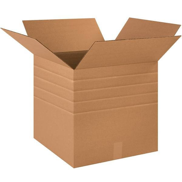 Box Partners Multi-Depth Corrugated Boxes 18"X18"X18" Kraft Package Of 20