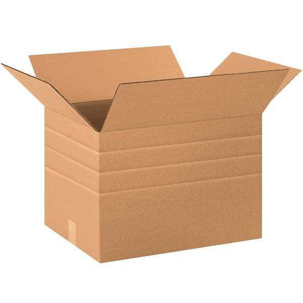 Box Partners Multi-Depth Corrugated Boxes 20"X12"X12" Kraft Package Of 20