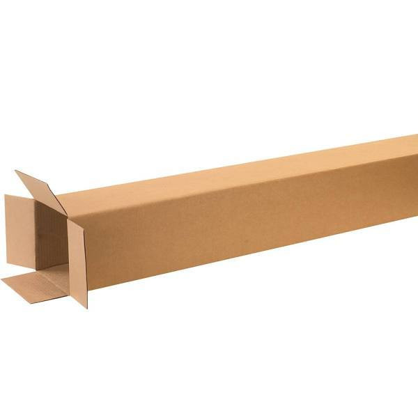 Box Partners Tall Corrugated Boxes 8"X8"X60" Kraft Package Of 15