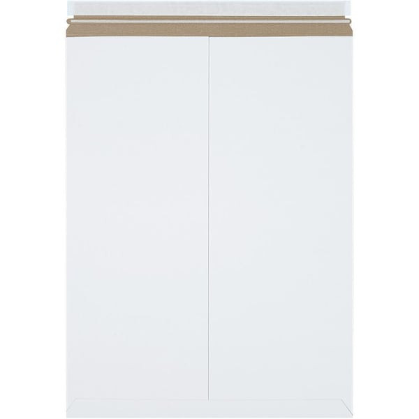 Box Partners 18 X 24" White Self-Seal Stayflats Plus Mailers Case Of 50