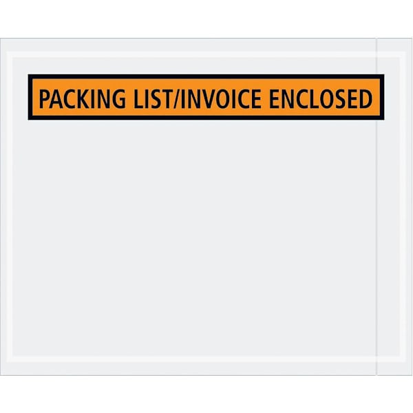 Box Partners 4 1/2 X 5 1/2" Orange Packing List/Invc Enclsd Envelopes Cs Of 1000