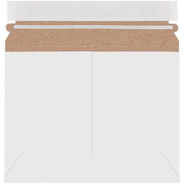 Box Partners 8 X 6" White Stayflats Lite Mailers Case Of 200