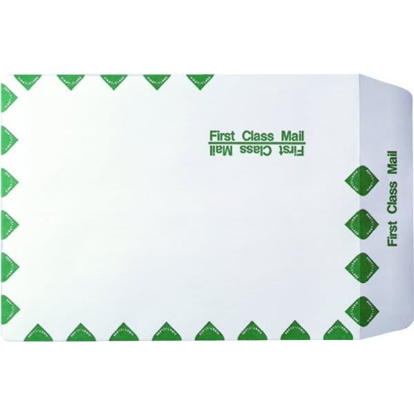 Diamond Envelopes, Peel & Seal, Green, 9 X 12