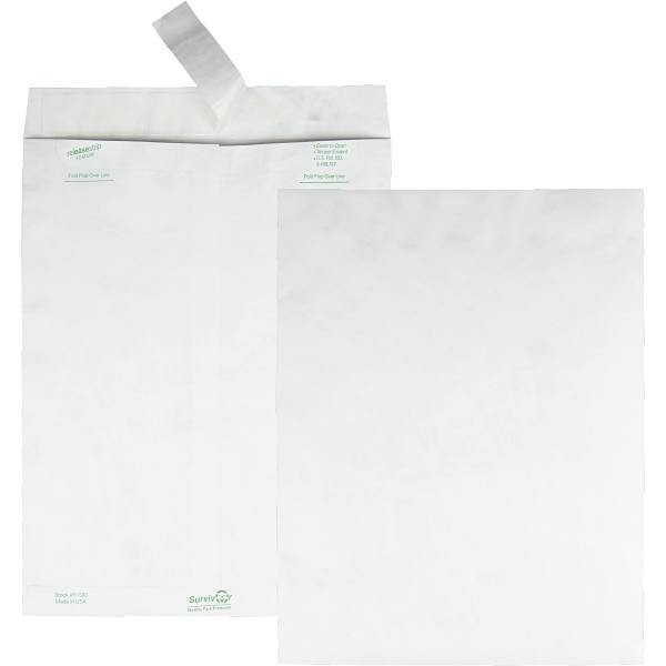 Quality Park Survivor Catalog Tyvek Mailer 10x13" Peel&seal White Package Of 100