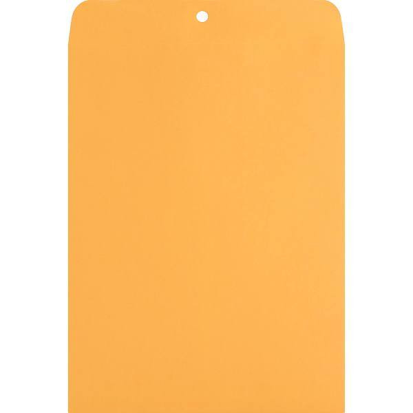Nature Saver #90 Clasp Envelope 9"X12" Gummed Closure Kraft Package Of 100