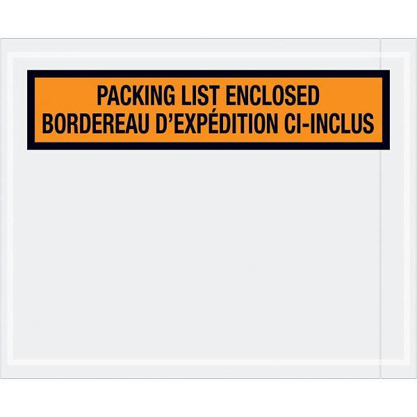 Box Partners 4 1/2x5 1/2" Packing List Envelopes English/French Case Of 1000