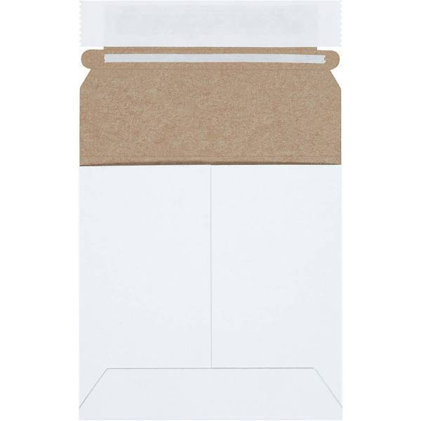 Box Partners 5 1/8 X 5 1/8" White Self-Seal Stayflats Plus? Mailers Case Of 200