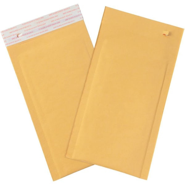 Box Partners 5 X 10" Kraft #00 Self-Seal Bubble Mailers W/Tear Strip Cs Of 25