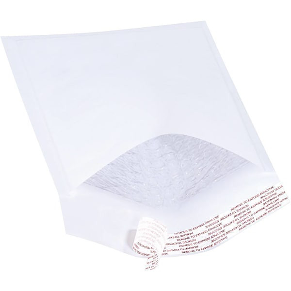 Box Partners 6 X 10" White #0 Self-Seal Bubble Mailers Cs Of 250