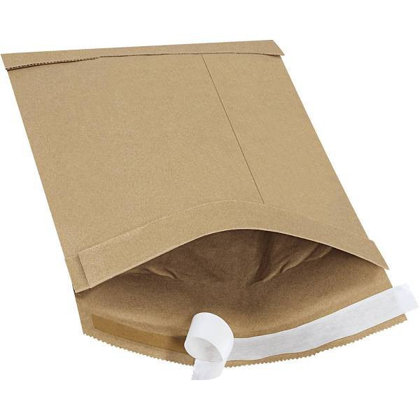 Box Partners 7 1/4 X 12" Kraft #1 Self-Seal Padded Mailers Case Of 100