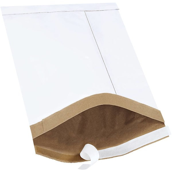Box Partners 8 1/2x14 1/2" White #3 Self-Seal Padded Mailers Case Of 100