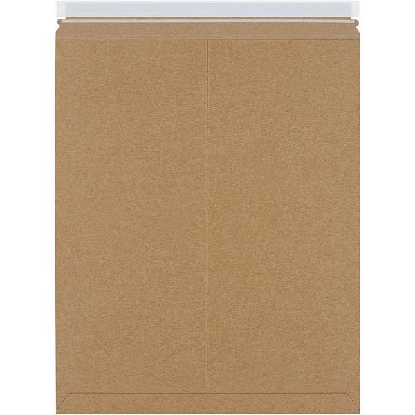 Box Partners 17 X 21" Kraft Self-Seal Stayflats Plus Mailers Cs Of 100