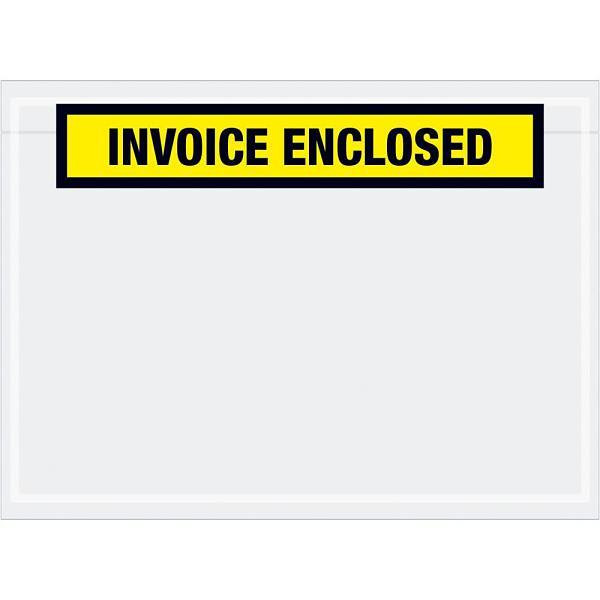 Box Partners 7 1/2 X 5 1/2" Yellow "Invoice Enclosed" Envelopes Case Of 1000
