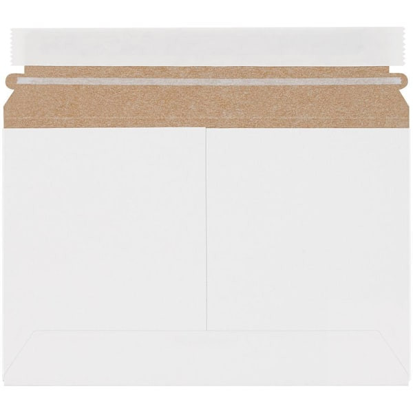 Box Partners 9 1/2 X 6" White Stayflats Lite Mailers Cs Of 200