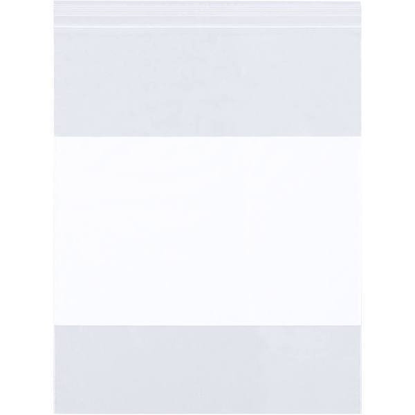 Box Partners 18 X 24" - 4 Mil White Block Reclosable Poly Bags Case Of 250