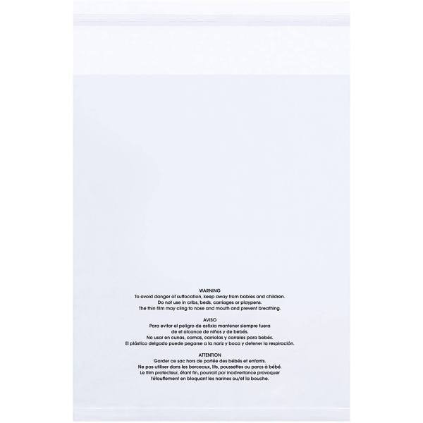 Box Partners 18x24" 1.5 Mil Resealable Suffocation Warning Poly Bags Case Of 500